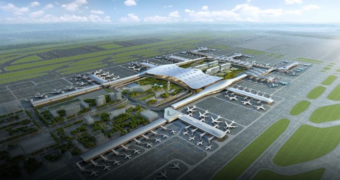 中冶钢构杭州萧山国际机场三期钢结构工程开工